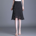 Naiste kalasaba seelik, t&auml;pitr&uuml;kk Elegantsed &scaron;ifoonist seelikud Korea moodsad p&otilde;lvedeni suvised volangid S