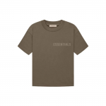 Fear of God Essentials L&uuml;hikeste varrukatega T-s&auml;rk logotr&uuml;kiga Meeste pealiskatted Puidu-pruun FOG-FW22-720 XXL