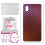 apgo skin sticker film foil vinyl for the BACK compatible with Alcatel 1B (2020), scratch-resistant, easy to install - Carbon Chameleon CAKA5