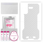 apgo Protective Skin Sticker for the back compatible with Cubot King Kong 5 Pro, Wrap Film, Foil, Vinyl - Pattern Transparent Carbon