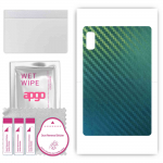 apgo Protective Skin Sticker for the back compatible with Lenovo Tab M9, Wrap Film, Foil, Vinyl - Pattern Carbon Chameleon CAKA1