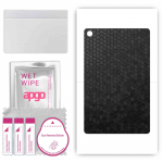 apgo skin sticker film foil vinyl for the BACK compatible with Huawei MatePad C5E WI-FI, scratch-resistant, easy to install - Black Honeycomb