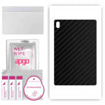 apgo Protective Skin Sticker for the back compatible with Lenovo TAB6, Wrap Film, Foil, Vinyl - Pattern Carbon Black