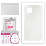 apgo Protective Skin Sticker for the back+sides compatible with Samsung Galaxy M62, Full Wrap Film, Foil, Vinyl - Pattern Matte Transparent