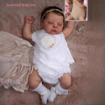 50 cm Reborn Doll Peaches Pehmest riidest korpus ja t&auml;issilikoonist elutruu vasts&uuml;ndinud nukk, millel on 3D mitmekihiline maalitud n&auml;htavad veenid Lastele m&otilde;eldud nukum&auml;nguasjad cloth body