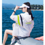 Naiste vabaaja &otilde;huke pikkade varrukatega lahtine hingav p&auml;ikesekaitse riietus kapuutsiga jakk 3XL