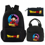3 tk/komplekt Seljakott Dragon Ball Prinditud raamatukott l&otilde;unakoti pliiatsikarbiga Teismelise Lapse T&uuml;druku Poisi Koolikott Seljakott