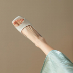 Naiste rihmaga Slingback sandaalid Kandilise varbaga pahkluu rihmaga pumbad kontsadega sandaalid avatud varbaga libisemiskindlad suvised libisemisvastased riided kingad naistele k&otilde;rgetel kontsadel 35 valge