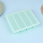 4 resti pikk j&auml;&auml;kuubiku vorm korduvkasutatav silikoonist j&auml;&auml;kuubiku vorm Bpa tasuta j&auml;&auml;masin toidukvaliteediga silikoonist j&auml;&auml;kuubiku vorm must