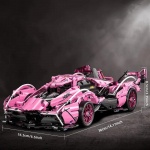 1:14 Technic V12 Pink Concept Super v&otilde;idus&otilde;iduautoDisain Ehitusklotsid Klotsid Modell S&uuml;nnip&auml;eva t&auml;nukingitus t&uuml;drukutele Lastele No Box