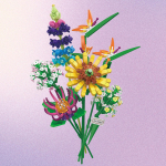 Keeruline lilleaia 3D ehitusplokkide komplekt Vibrant Blossom Design hariv m&auml;nguasi | Kunstiline kodukaunistus karbita