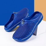 8 v&auml;rvi Unisex Paarid Suvised sussid Rannajalatsid Sandaalid Aiakingad Suures suuruses Mehed Naised Hole Slip on Hollow Out Loafers Suures suuruses 43