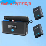 GoPro Hero 12/11/10/9/8/7/6/5 akulaadija, &uuml;ldine GoPro akulaadija koos Micro SD-kaardi lugemise ja akutoite lugemisega