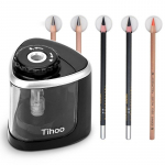 Elektriline automaatne pliiatsiteritaja puutel&uuml;litiga pliiatsiteritaja 6&ndash;8 mm pliiatsi ja v&auml;rvipliiatsi jaoks kooli kontoritarbed