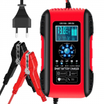 10A 12/24V pliihappega auto mootorratas elektris&otilde;idukite akulaadijad 7-astmeline akuhooldaja v&auml;lklambi indikaator mugav akulaadija EU Plug punane