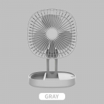 Lauaarvuti seinale paigaldatav mini elektriline ventilaator USB laetav kokkupandav &otilde;hukonditsioneer Summer Camping 1200Mah kaasaskantavad v&auml;ikesed ventilaatorid valge