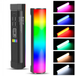 PULUZ PU4138 17 cm/6,7 tolli kaasaskantav RGB valguspulk, magnetiline LED-toru, valgusti 6 W fotograafia t&auml;idis must