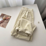 Retro k&otilde;rge v&ouml;&ouml;kohaga velvetist p&uuml;ksid naiste kevads&uuml;gis sirged vabaaja t&auml;ispikad p&uuml;ksid Korea mood kottis All Match mustad p&uuml;ksid plusssuuruses M