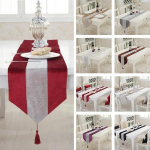 Bling Table Runner L&auml;ikiv Rhinestone Runner S&auml;delev lauajooksja 32cm by 180cm beež