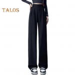 Naiste p&uuml;ksid k&otilde;rge v&ouml;&ouml;kohaga sirge laia s&auml;&auml;rega p&uuml;ksid, millel on n&ouml;&ouml;bid, t&otilde;mblukk Fly &uuml;hev&auml;rviline, vaba sobivusega &uuml;likond, t&ouml;&ouml;riietus L must