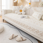 Uus puuvillane tikitud diivanikate elutuppa libisemiskindel diivanir&auml;tik diivanipadi L-kujulise nurga diivanimatt moodne koduaksessuaar 30x50cm pillowcase khaki