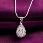 Tsirkoonist veetilga ripatsid ja kaelakeed naistele 925 tempel pulmapidu moeehted naiste j&otilde;ulukink