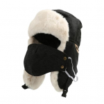 Unisex talvem&uuml;ts k&otilde;rvaklappide ja suukattega T&auml;ielik kaitse Paks pl&uuml;&uuml;s Soojapidavus Pommik&uuml;bar Vaba&otilde;hutegevus Rattas&otilde;it Telkimine Reisimine must