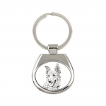 Basque Shepherd Dog, Basque Sheepdog - keychain with a dog, keychain with a print, personalized pendant from the Art-Dog brand