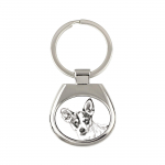 Rat Terrier, Ratting Terrier, Decker Giant - keychain with a dog, keychain with a print, personalized pendant from the Art-Dog brand