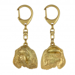 Cavalier King Charles Spaniel I - Gilded key ring with dog, handbag decoration, luxury accessory by Art-Dog brand