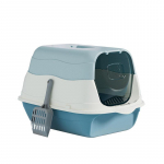 Fully Enclosed Cat Litter Box Large Capacity Cat Bedpans for cats Rabbit Small Animals Cat Tray Pet Supplies sinine