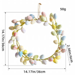 36cm lihav&otilde;ttemuna p&auml;rg loominguline lihav&otilde;ttekaunistused lihav&otilde;ttep&uuml;hade kingitused J3-16 Easter Egg Wreath