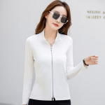 Naiste vabaaja mantel POLO pesapallivormi naiste uus topeltt&otilde;mblukuga kardigan mantel s&uuml;gis- ja talvemantli trend S valge