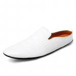 Suvised meeste madalad vabaaja poolkingad Ehtsast nahast poolsussid hingavad meeste pooldrag kvaliteetsed meeste Mulleri kingad 36