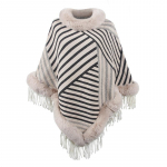 S&uuml;gis- ja talvine naiste triibuline lahtine nahkhiire varrukas, &uuml;le piiri mantel Kardigan kudum Poolk&otilde;rge kraega kampsun One Size burgundiapunane