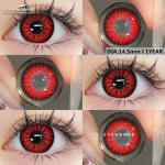 EYESHARE Colored Contact Lenses Halloween Vampire Red Lenses Anime Cosplay Beauty Pink Blue Colored Lenses 1 Pair 0