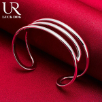 925 h&otilde;bedane kolme traadiga k&auml;ev&otilde;ru Moodsad pulmaehted 65MM