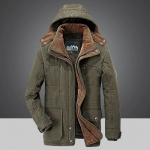Talvejope Meeste Paksu kapuutsiga Parka s&otilde;jav&auml;ejope Talvine k&uuml;lm ilm Hoia soojas Mantel Meeste suures suuruses jope ja mantlid 4XL roheline