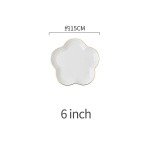 Loominguline lillekujuline taldrik Keraamiline pihvplaat Salatitaldrik Puuviljataldrik Lauan&otilde;ud K&ouml;&ouml;gitarbed &Otilde;htus&ouml;&ouml;giriided