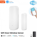 Tuya Wifi ukse andur akna sissep&auml;&auml;su andur turvavarguse ukse andur alarm Smart Life magnetukse andur Alexa Google Home 19JWT valge