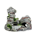 Mini dekoratiivne roheline muru kala akvaarium Dekoratiivne vaik akvaariumi tarvikud Akvaariumi vaigu koobas Mountain View Deco