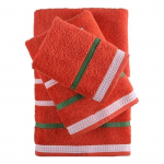 Frotee r&auml;tikute komplekt - BENETTON - Punane - 100% puuvill - 4 t&uuml;kki - 450 g/m&sup2; punane