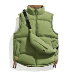 Meeste Vabaaja S&uuml;gis-Talvine V&auml;litingimustes Uus Trendikas P&uuml;stkraega Vest Meeste Paksenenud Vestjakk Meeste Kahepoolselt Kantav Seljakotiga 3XL beige