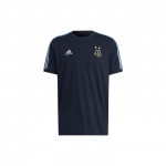 Adidas FW22 Argentiina rahvuskoondise embleemiga tikitud kolme triibuga l&uuml;hikeste varrukatega jalgpallis&auml;rk meestele &Uuml;laosad Must HF3949 M