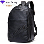 Meeste trendikas suur must ehtsast nahast seljakott &ndash; pehmest lehmanahast mootorrattakott v&auml;listingimustes kasutamiseks