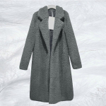 Naiste kasukas, pikk &uuml;hev&auml;rviline talvekarv S hall