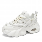 Moodsad luksuslikud meeste kingad Moodsad k&otilde;rgust suurendavad vabaajajalatsid Disainerplatvormiga tossud meestele Spordijooksukingad Zapatillas Hombre 39 valge
