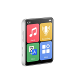 Mini kaasaskantav Bluetoothi ​​puuteekraaniga MP3-m&auml;ngija Walkmani muusikam&auml;ngijad, sisseehitatud k&otilde;lar koos e-raamatu/Fm-raadio/salvestava MP4-m&auml;ngijaga valge
