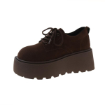 Moodsad Lamedad Platvormiga Naiste Suede Lumised Pahkluusaapad Disaineri Mood Vabaaja K&otilde;nnisaapad Naistele 2025 Trend Uus Talvine Hubane Botas Mujer 35 black
