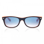 Ray Ban Rb2132 New Wayfarer V&auml;rvisegu 789 3f Unisex P&auml;ikeseprillid Blue Orange/55-18-145